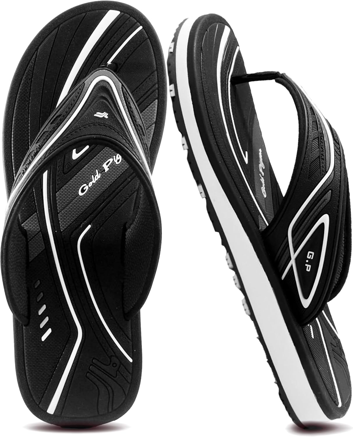 

Шлепанцы Gold Pigeon Shoes SIMPLUS Unisex Ultra-Cuhion Yoga Mat с поддержкой пятки, черный