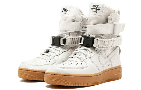 Кроссовки sf air force 1 высокие Nike, коричневый — фото 3