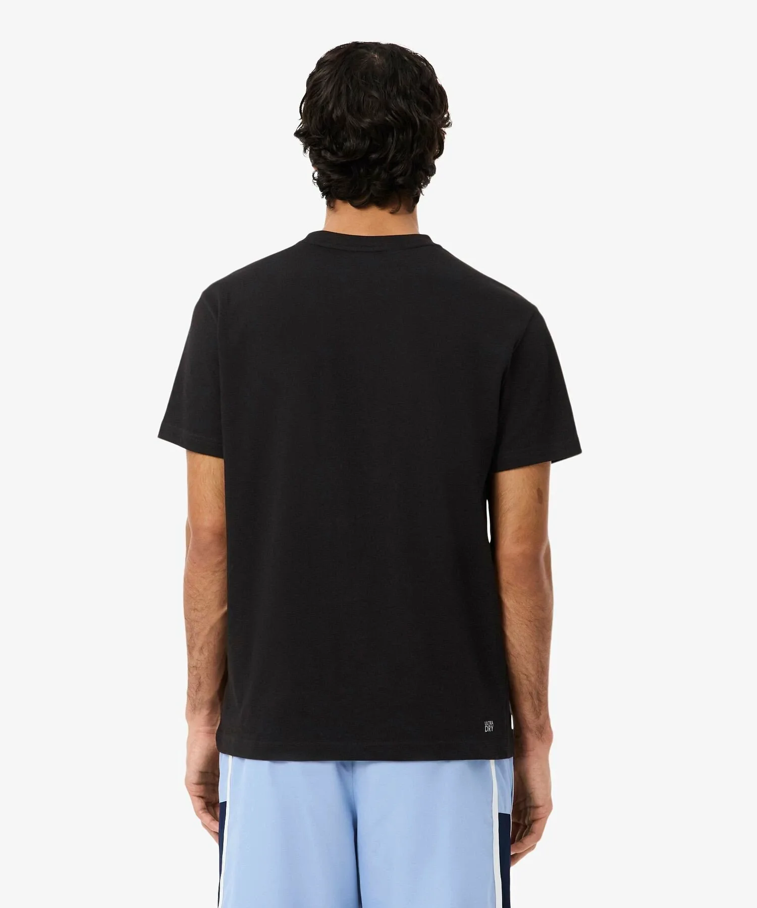 Футболка с логотипом бренда, изготовленная из сверхсухой ткани LACOSTE, Black — фото 2