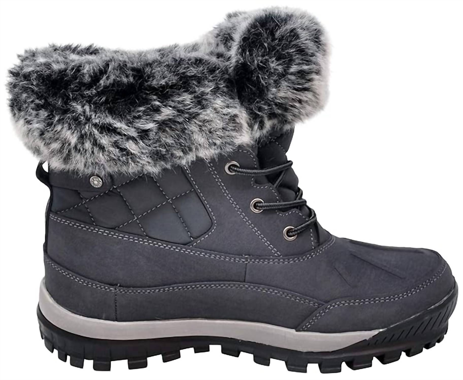 Женские зимние ботинки Becka в черно-сером цвете Bearpaw — фото 2