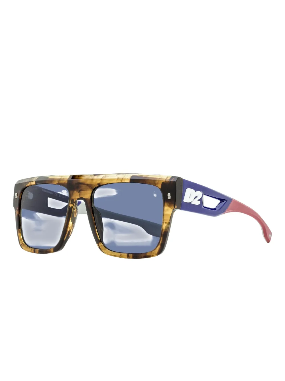 

Солнцезащитные очки в квадратной оправе DSQUARED2 EYEWEAR, коричневый