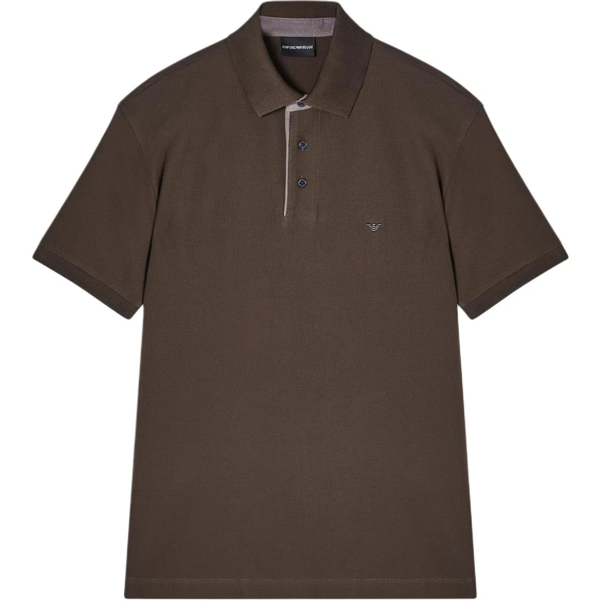 Поло с логотипом EMPORIO ARMANI, Brown