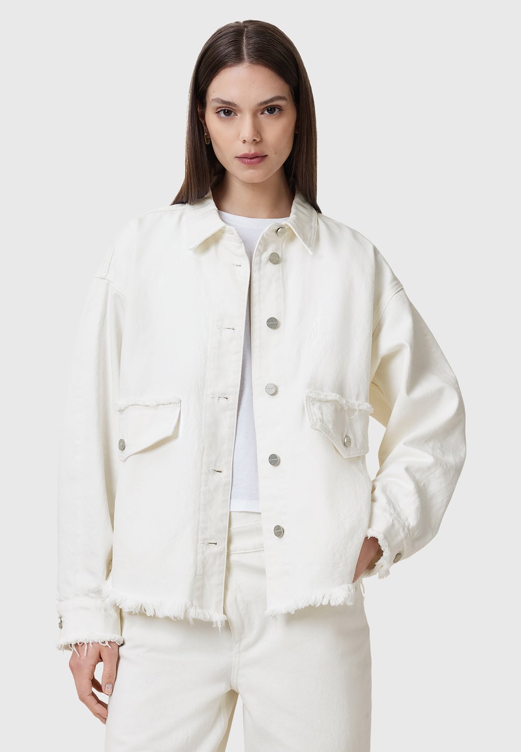 

Джинсовая куртка HETTIE FRAY AllSaints, молочный