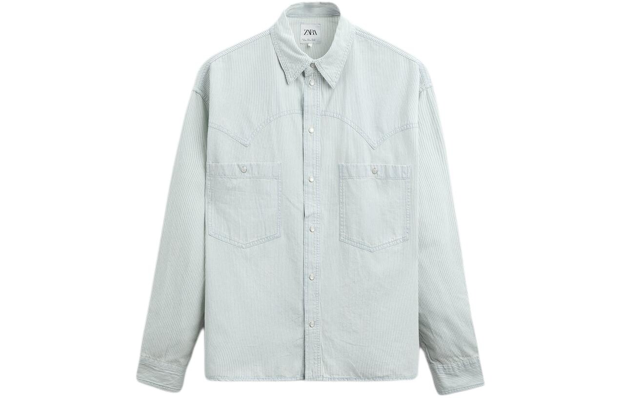 

Рубашка мужская коричневая Zara, коричневый