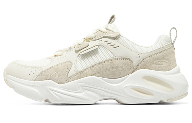

Кроссовки женские толстые низкие молочно-белые/светло-кофейного цвета Skechers, Белый, Кроссовки женские толстые низкие молочно-белые/светло-кофейного цвета Skechers