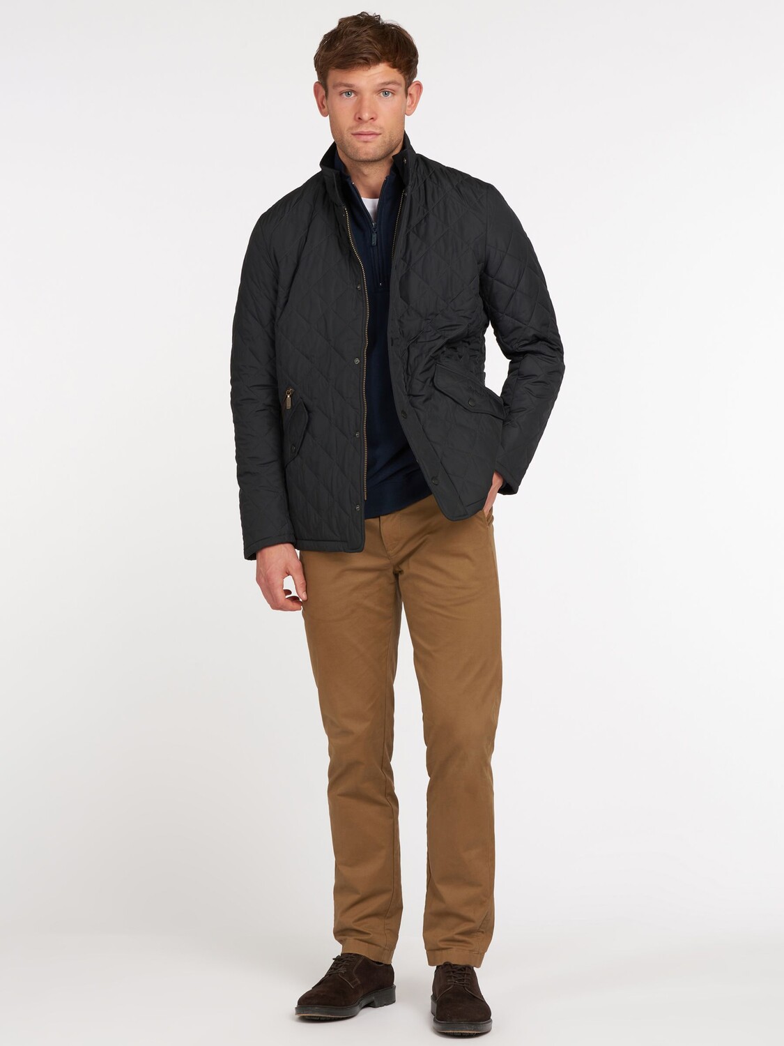 Стеганая куртка Barbour Chelsea Sportsquilt, темно-синяя — фото 3