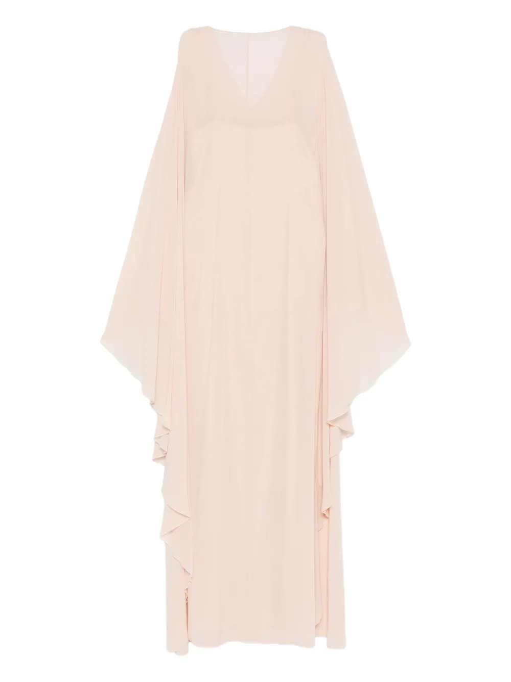 

Платье с рукавами с рюшами Alberta Ferretti, розовый