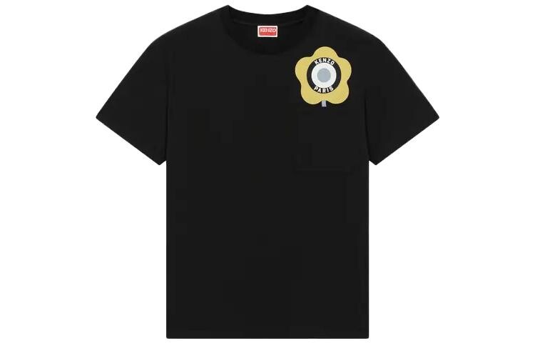

Футболка женская Kenzo с принтом цветка, черный