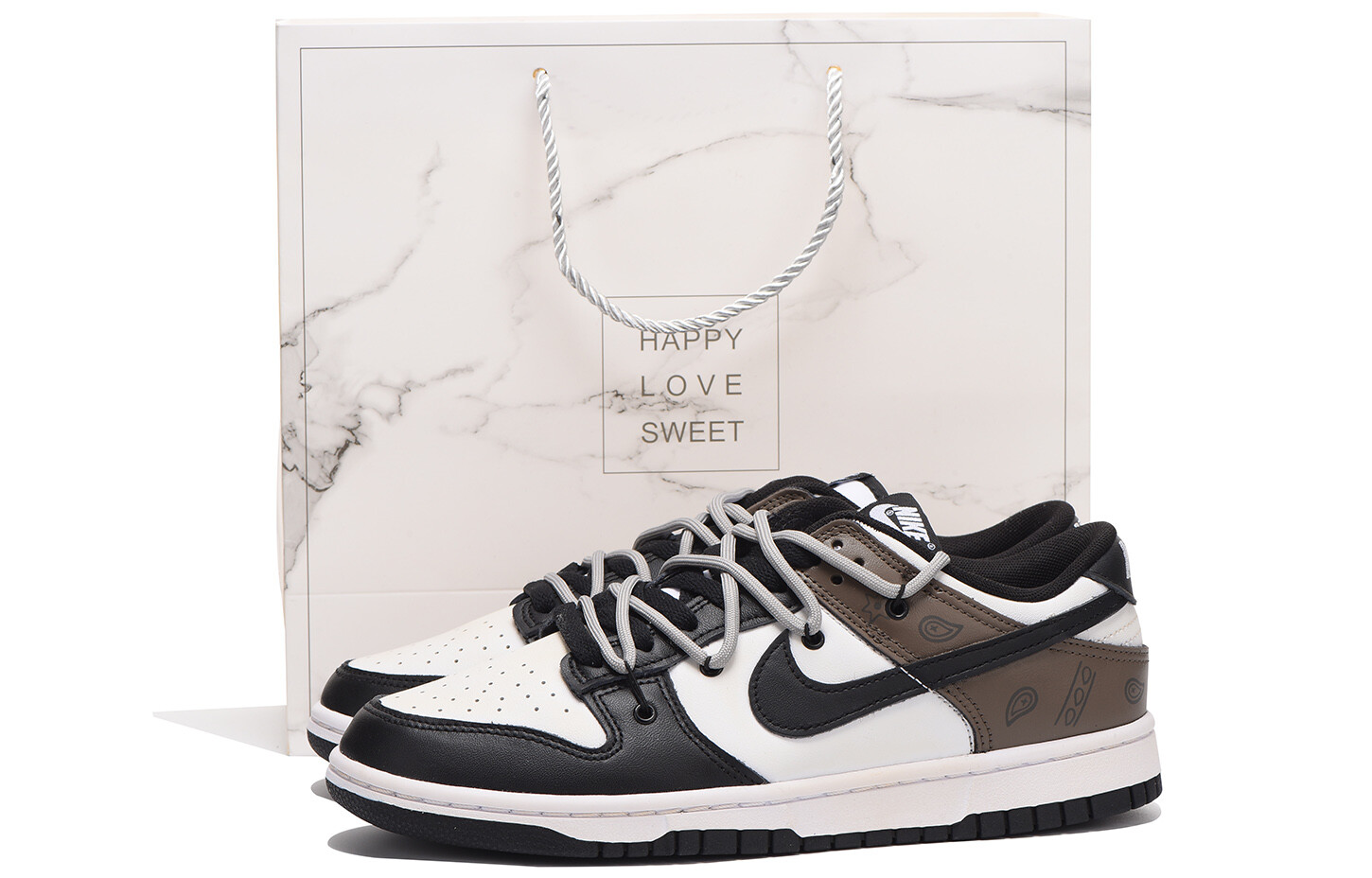 

Кроссовки Nike Dunk Skateboard Shoes Women's Low-Top Brown