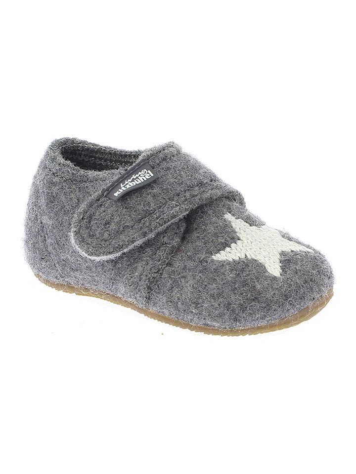 

Living Kitzbühel Шерстяные тапочки "Маленькая Звездочка" серого цвета