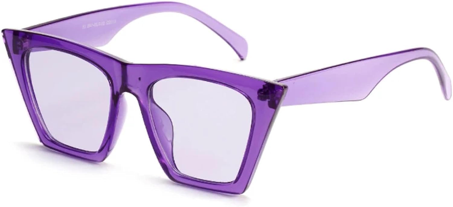 

Модные солнцезащитные очки для мужчин, роскошные женские солнцезащитные очки «кошачий глаз», классические винтажные солнцезащитные очки с защитой от УФ-излучения UV400 TKKTLLT, Purple Purple