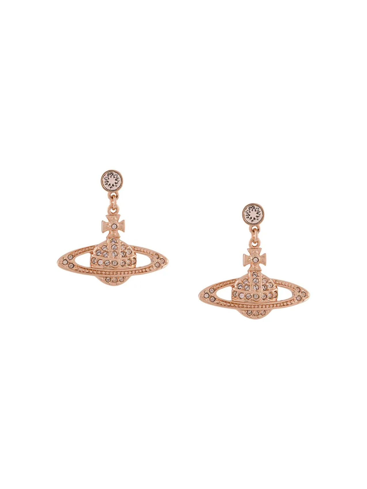 

Vivienne Westwood серьги-подвески Bas Relief, розовый
