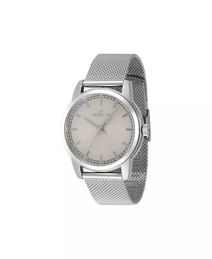 

Женские часы 48511 Celestial Quartz с 3 стрелками и циферблатом цвета слоновой кости Invicta, серебряный