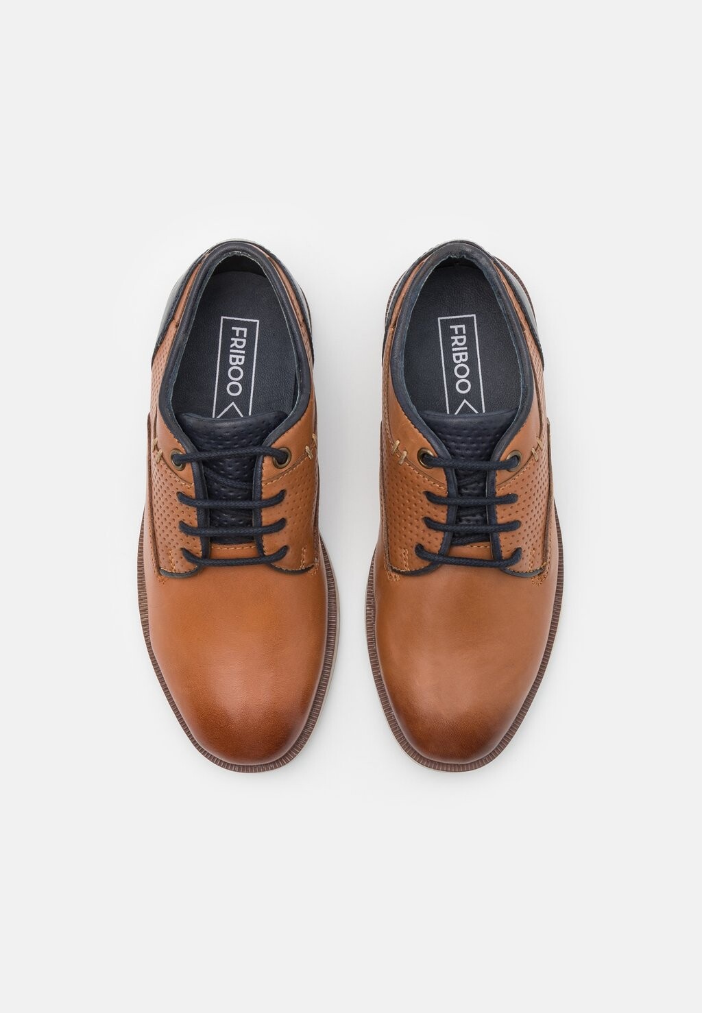 Спортивные туфли на шнуровке LEATHER Friboo, цвет cognac — фото 4
