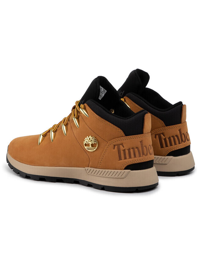 Мужские ботинки Timberland с металлическим логотипом, коричневый — фото 3