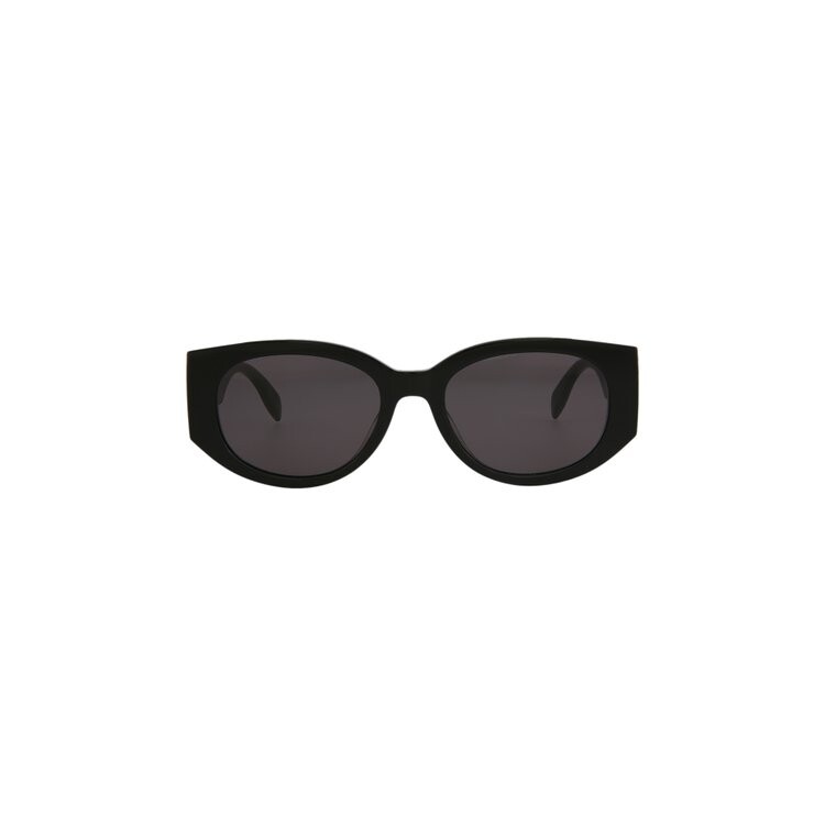 

Солнцезащитные очки Alexander McQueen Oval Sunglasses, цвет Black/Grey