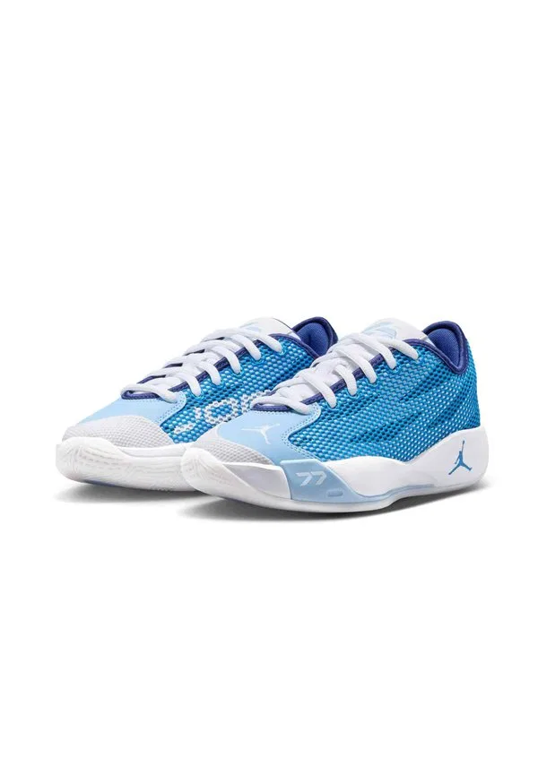 Детские баскетбольные кроссовки jordan luka 77 'love letter' Jordan, White Signal Blue Deep Royal Psychic Blue — фото 2