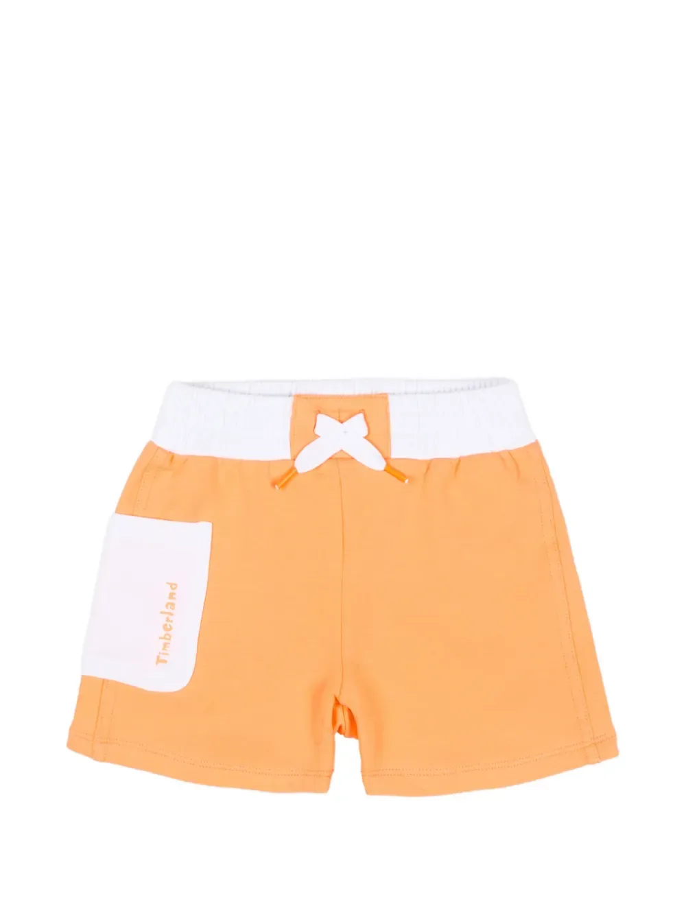 Шорты с карманами и шнурком Timberland Kids, оранжевый