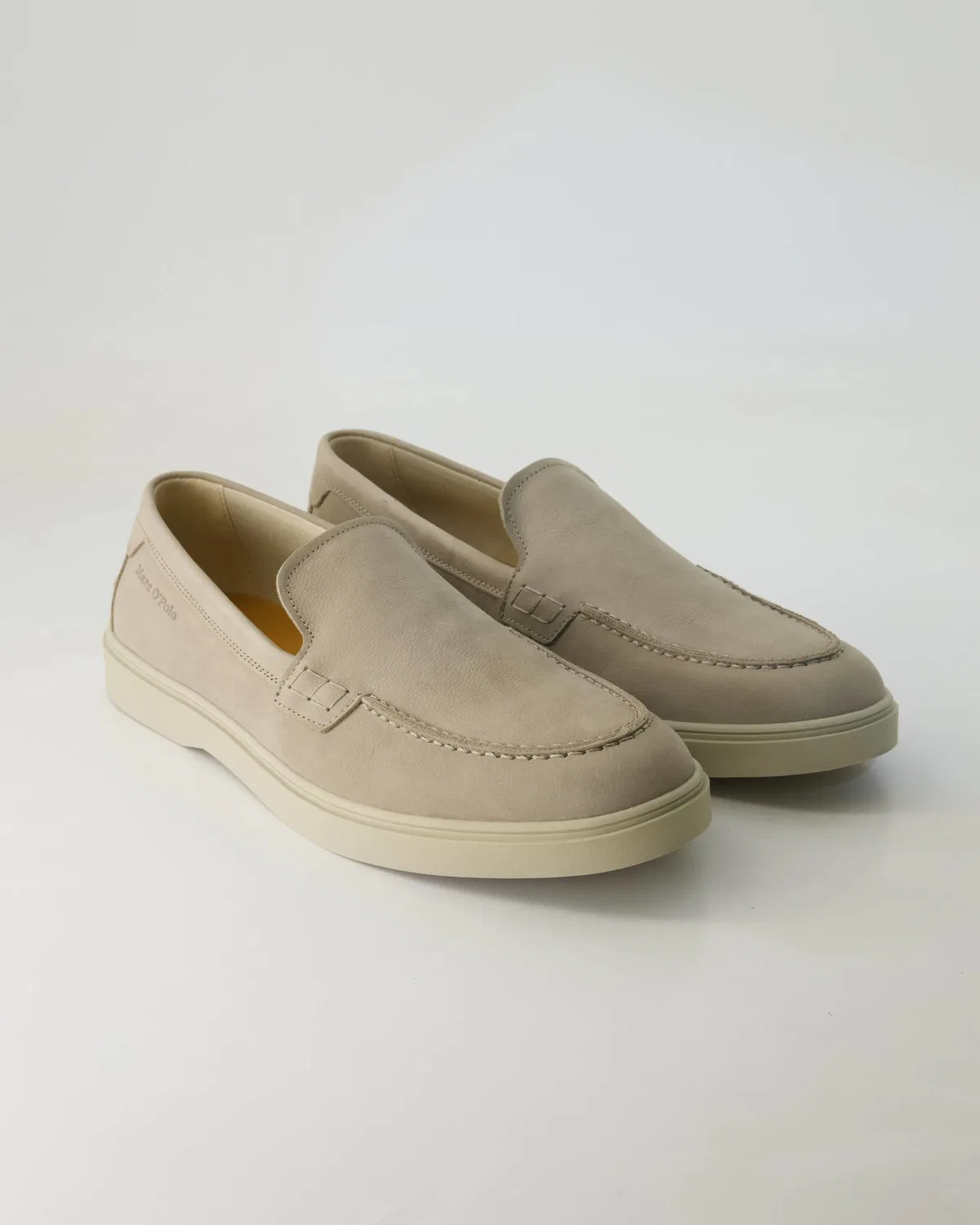 Слипперы из нубука Marc O'Polo Shoes, бежевый