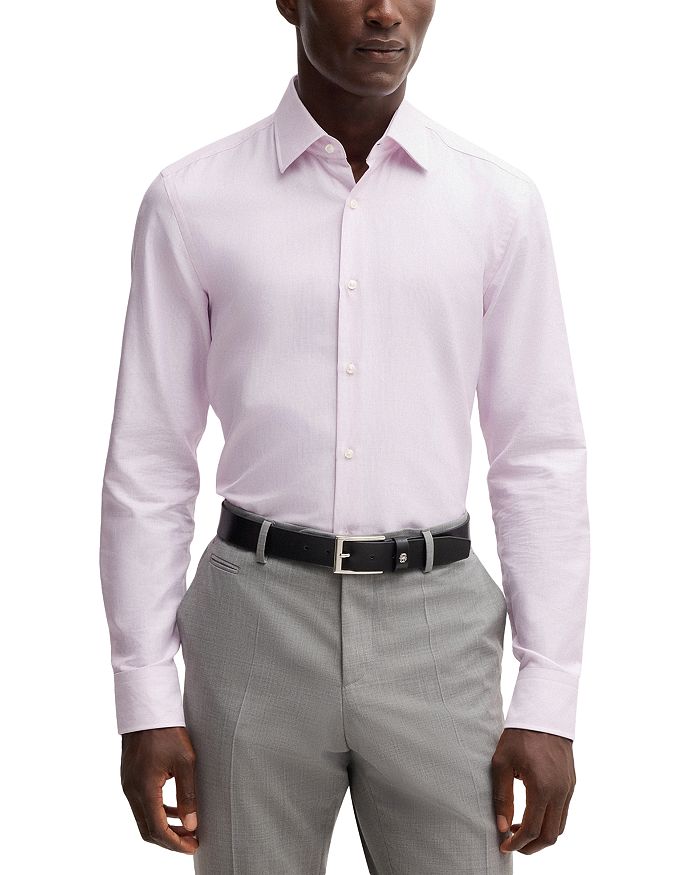 

Рубашка-платье Hank Slim Fit BOSS, розовый