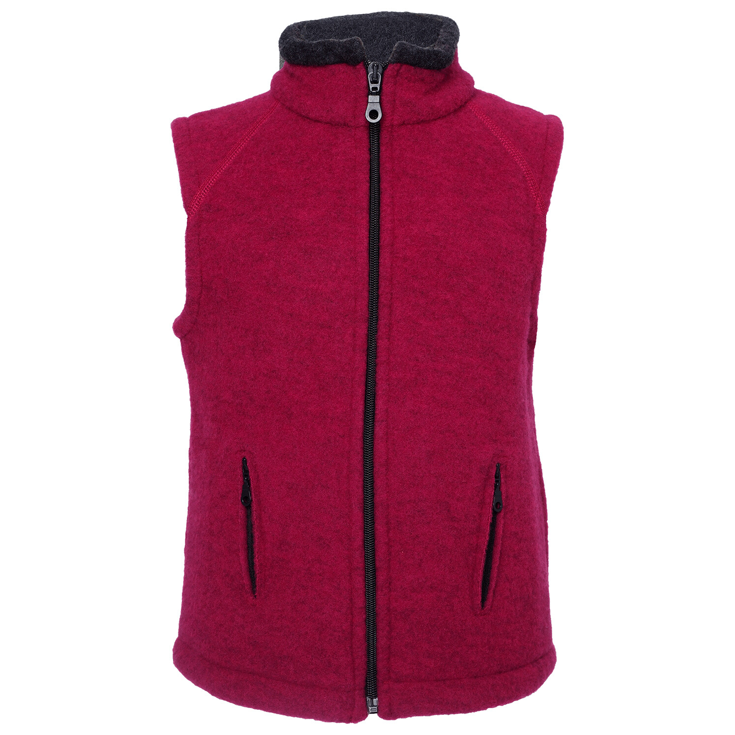 

Жилет из мериноса Reiff Kid's Fleeceweste Colori, цвет Beere/Schwarz