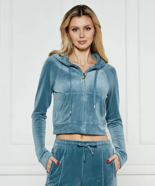 

Толстовка Мэдисон Cropped fit Juicy Couture, синий