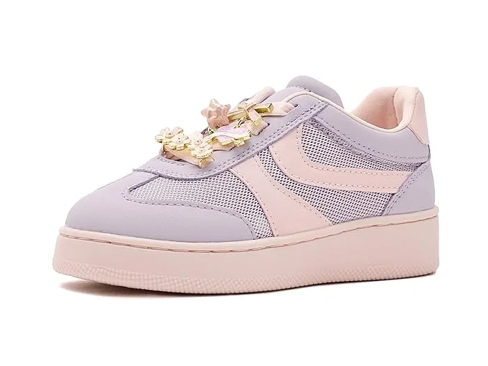 Кроссовки с цветочными подвесками Jerseyc Steve Madden Kids, Blush/Lilac