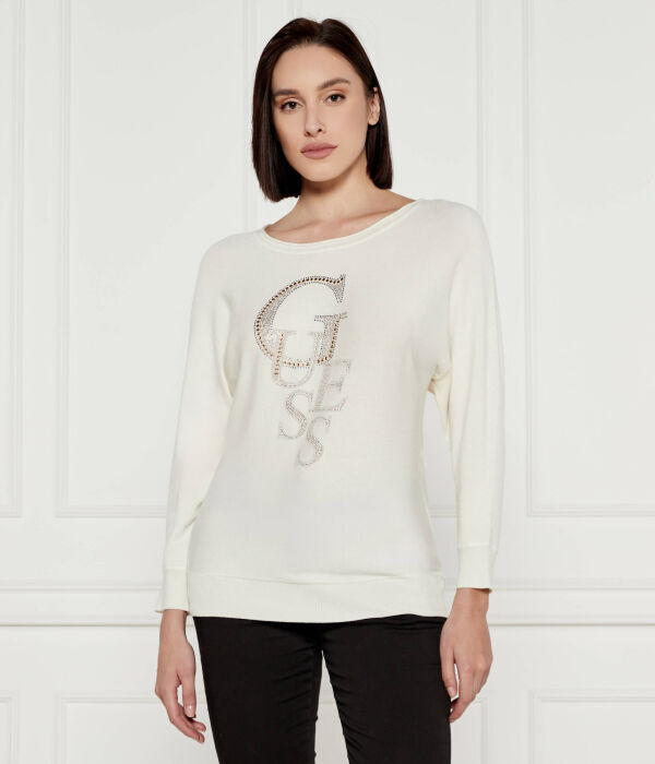 

Свитер Guess Jeans Selena Regular Fit, бежевый