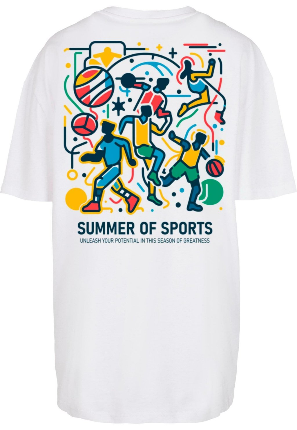 

Футболка с принтом SUMMER OF SPORTS B OVERSIZED Merchcode, белый