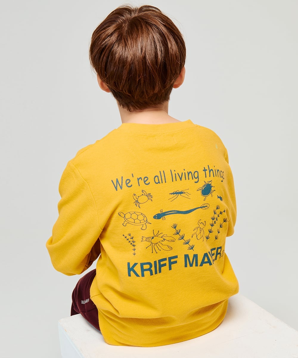 Футболка W Face Print Crew (Pond Creatures) Kriff Mayer, YELLOW