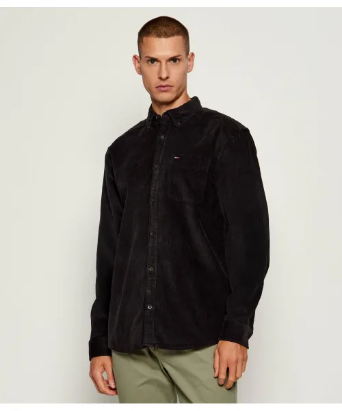 

Вельветовая рубашка Regular fit Tommy Jeans, черный