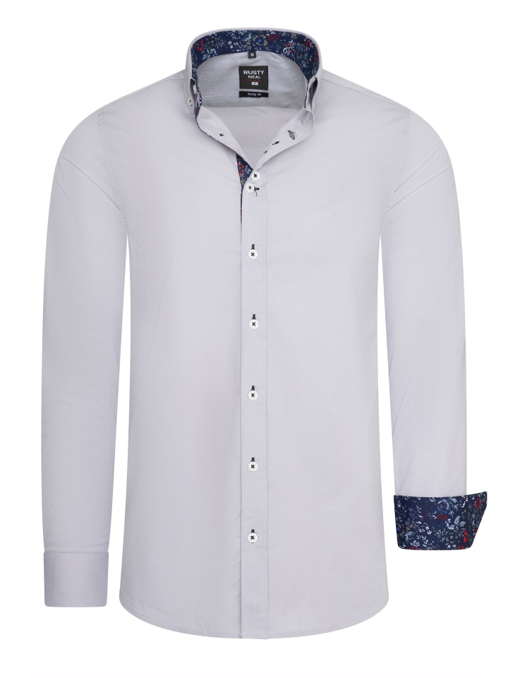 

Повседневная рубашка с цветочным узором серого цвета Rusty Neal