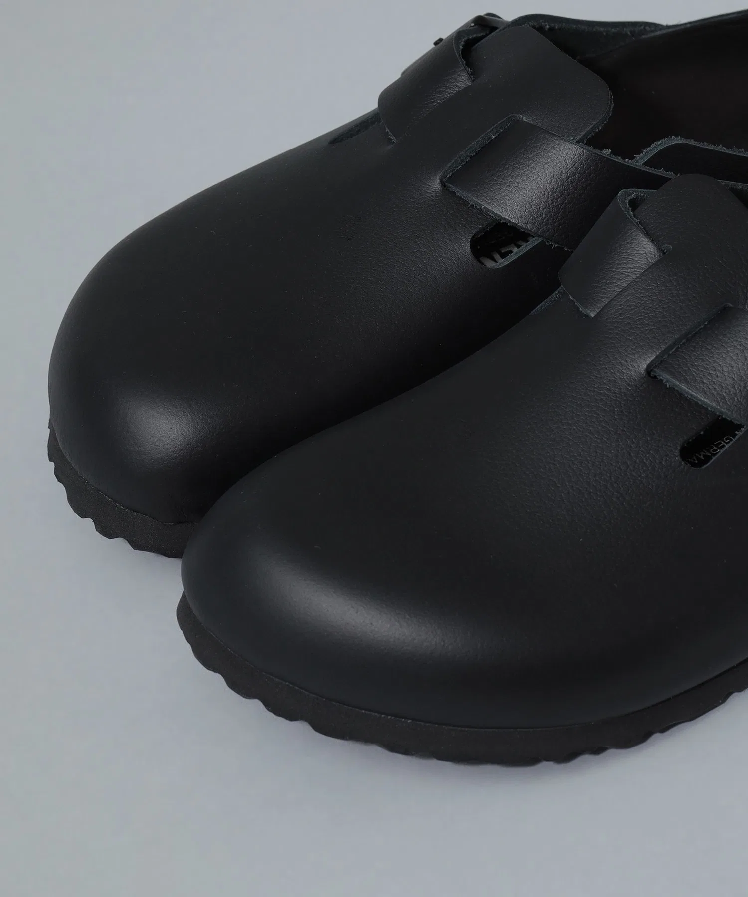 Мужские кожаные сандалии Birkenstock Boston чёрные — фото 3