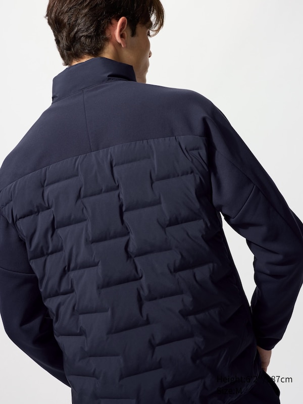 Комбинированная куртка Puffertech с флисом Uniqlo, 09 black — фото 4