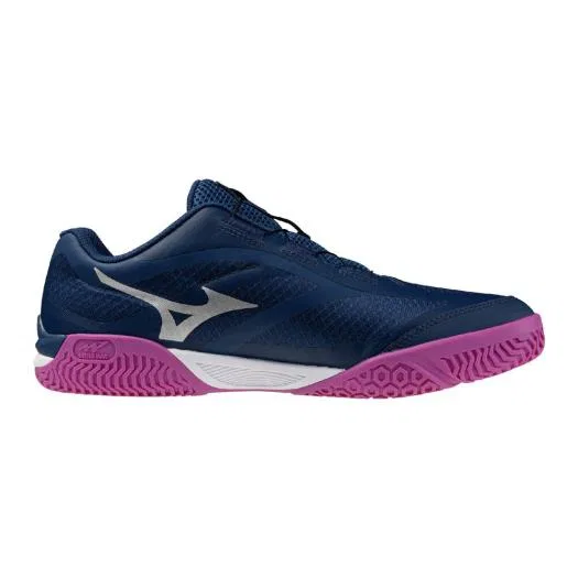 Кроссовки для настольного тенниса «Wave Medal 8 BOA» от Mizuno, Navy X Galaxy Silver — фото 3