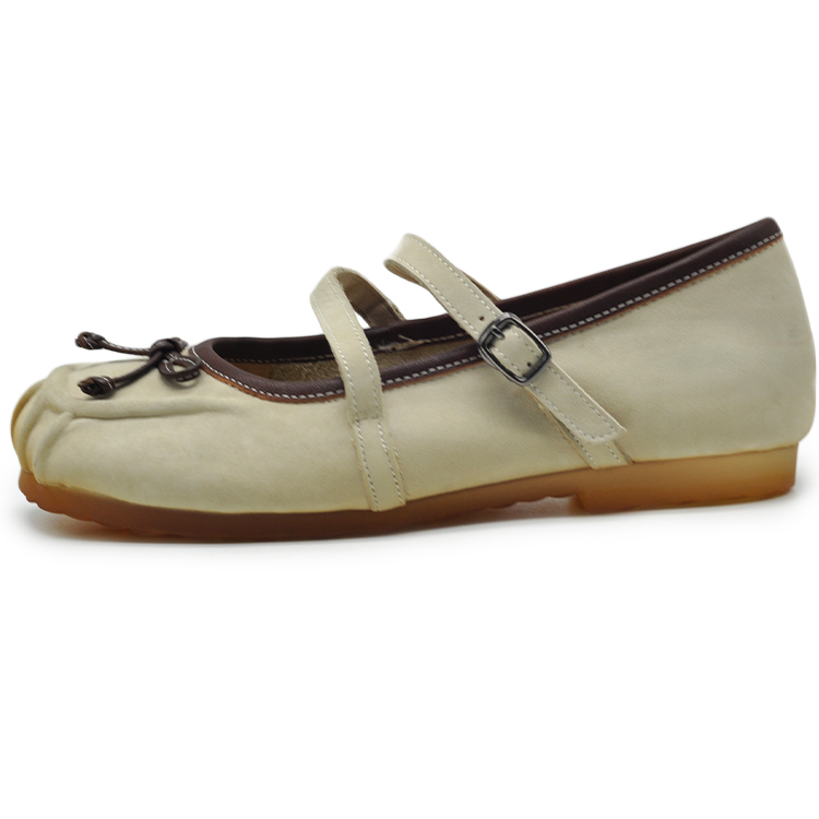 Женские туфли Flat Mary Jane ARTMU, Экрю