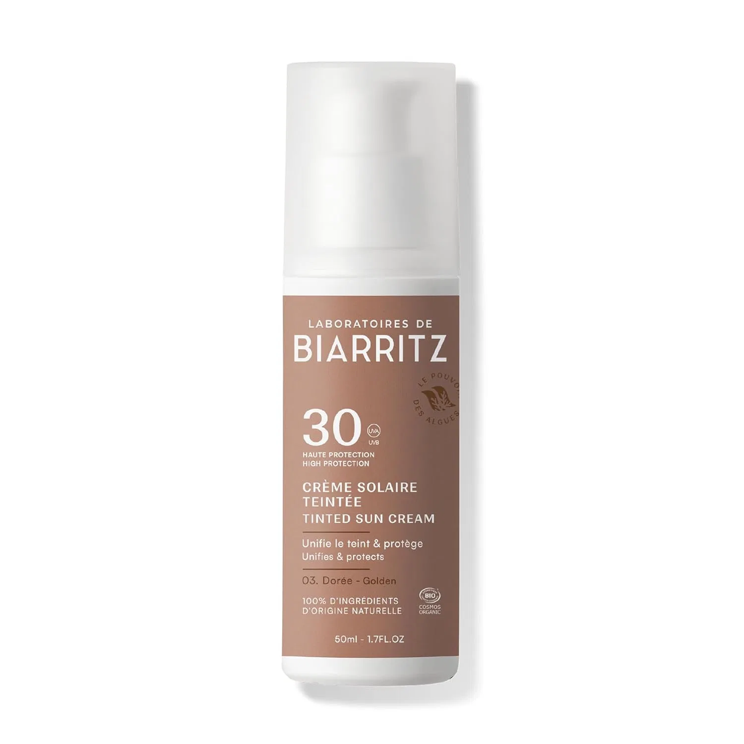 Тонирующий солнцезащитный крем для лица Laboratoires de Biarritz SPF30 Laboratoires De Biarritz
