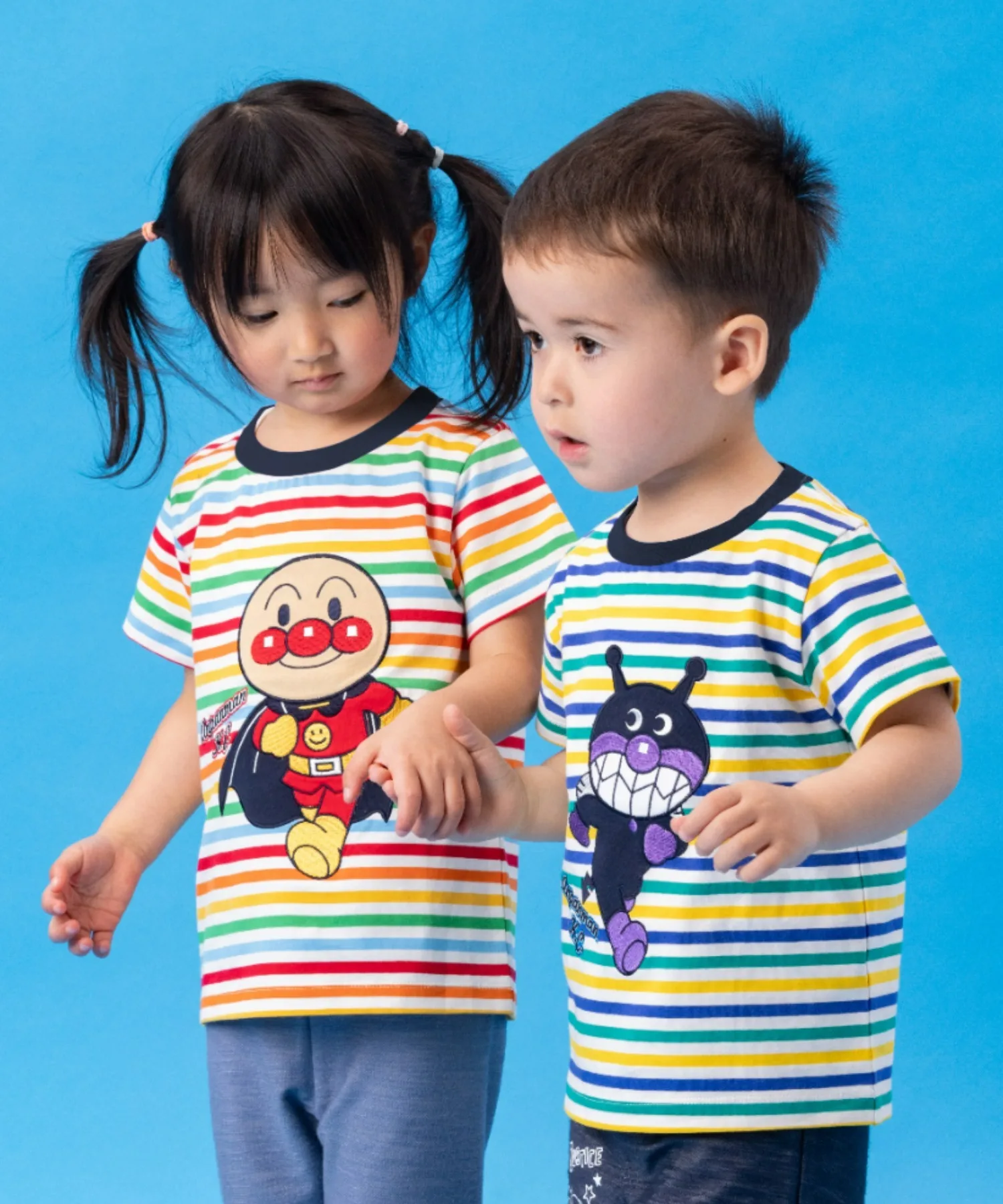 Детская футболка с аппликацией Anpanman ANPANMAN KIDS COLLECTION синяя — фото 2