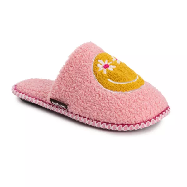Мягкие женские тапочки Muk Luk с забавным дизайном Muk Luks, цвет daisy eye smiley
