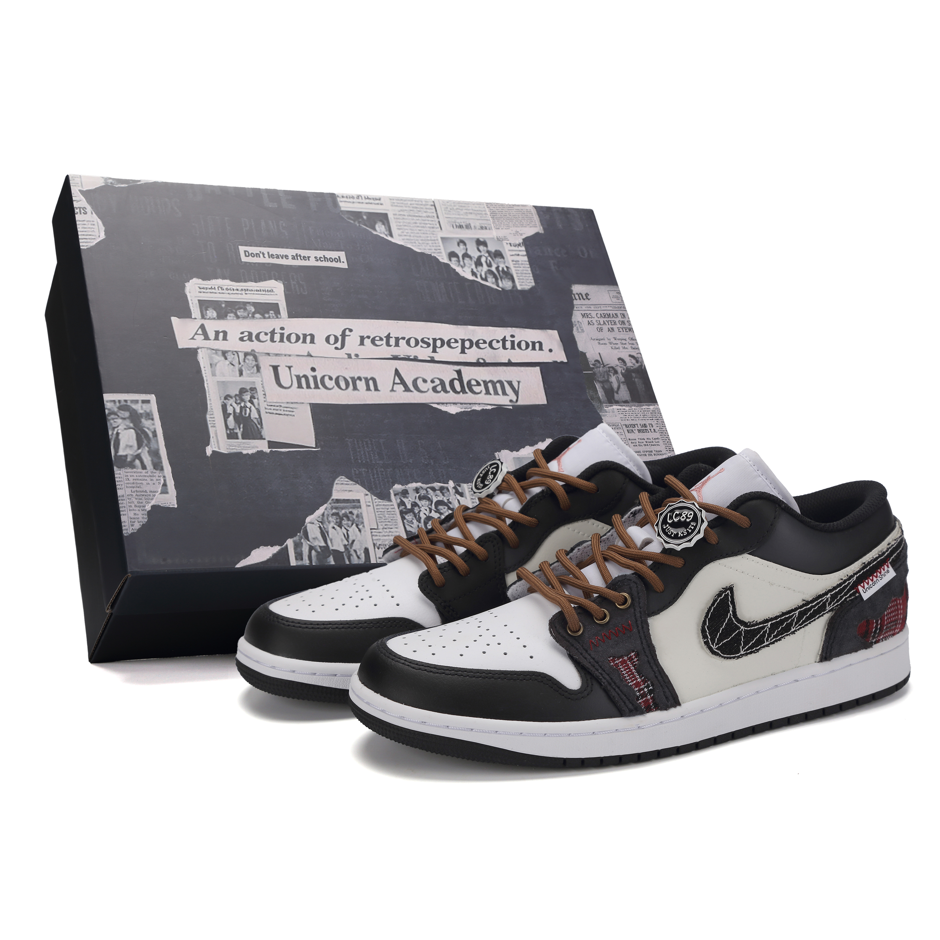 

Jordan Баскетбольные кроссовки Air 1 Uncontrolled Public School, износостойкие, низкие, винтажные, мужские, серые, черные, красные