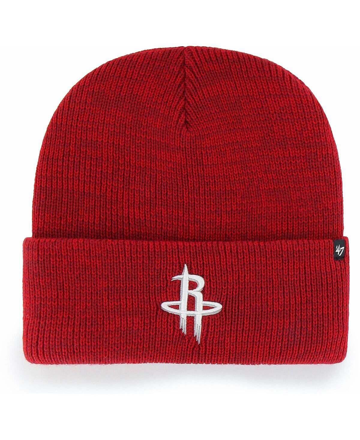 

Мужская вязаная шапка с манжетами '47 Red Houston Rockets Brain Freeze '47 Brand