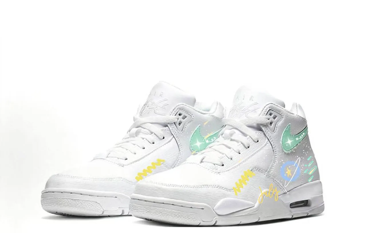 Nike Flight Legacy Mint Stardust Synthetic Leather — фото 4