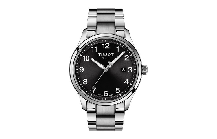 

TISSOT Часы XL Series Quartz Movement Men's Watch Watch 42mm Black Dial Stainless Steel Case Stainless Steel Watchband, Black Dial