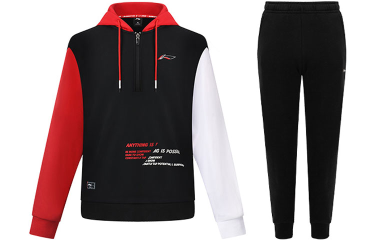 

Комплект худи LiNing Unisex черный+черный