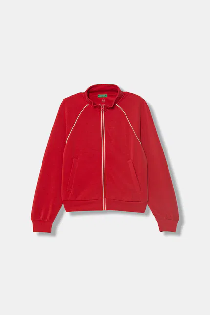 Толстовка на молнии дышащая United Colors of Benetton, красный