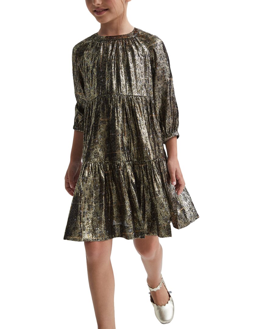 

Платье миди Reiss Casey, золотой