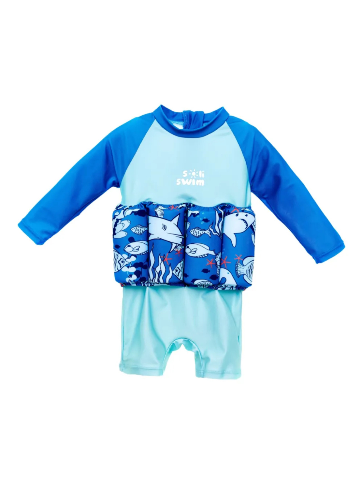 

Детский поплавок SOLISWIM с принтом акулы SOLISWIM KIDS, синий