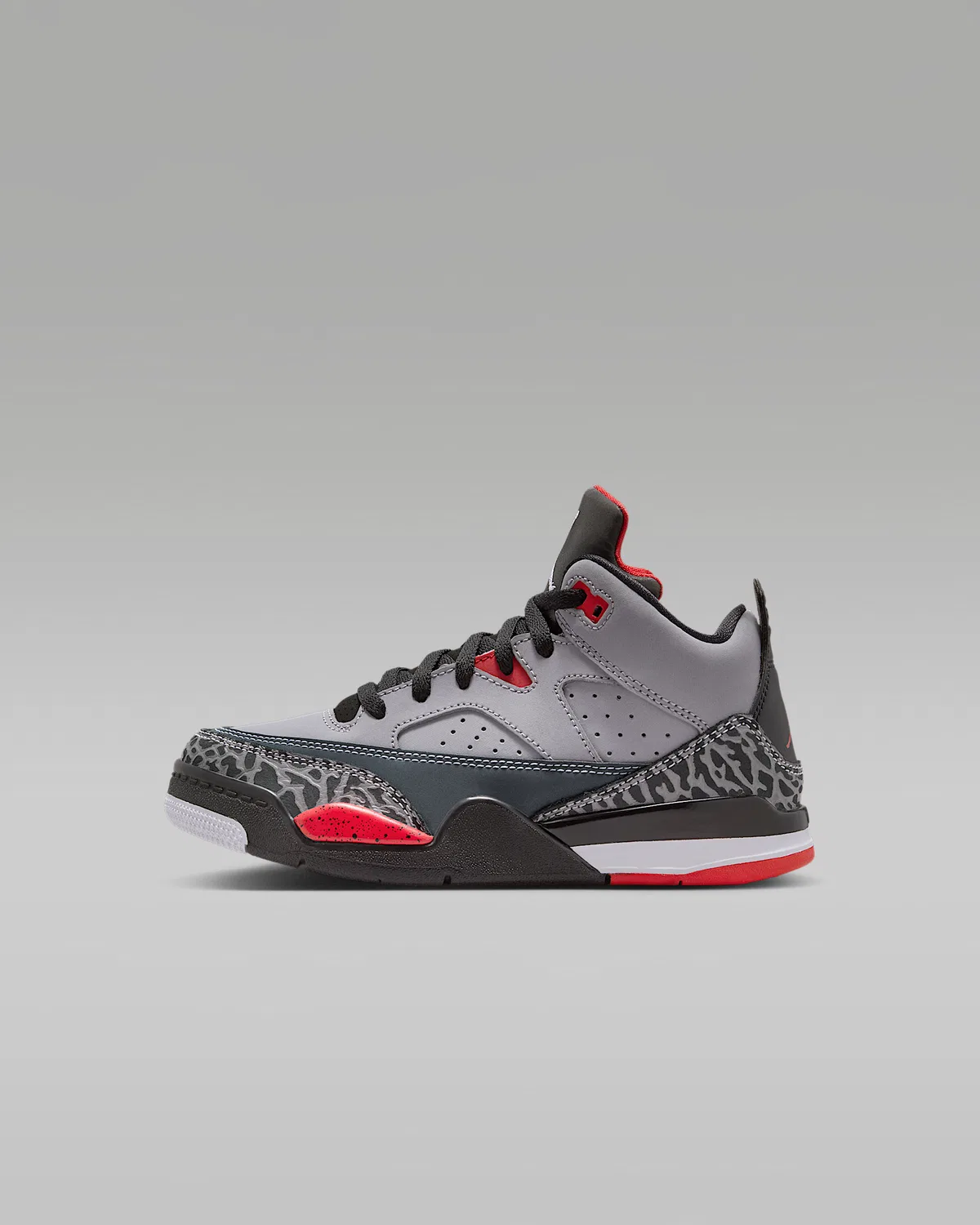 Кроссовки Jordan Son of Mars Low для малышей, Cement Grey/Black/Fire Red/White