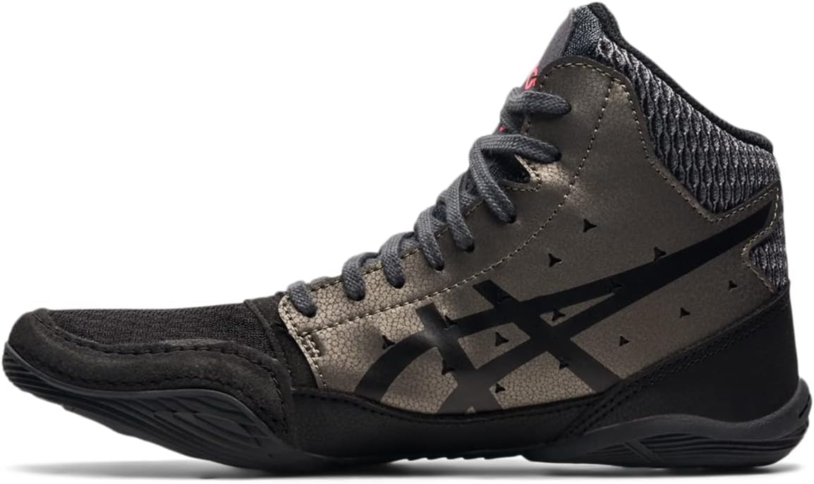 Детские борцовские кроссовки ASICS Snapdown 3 для школьников, черный — фото 4