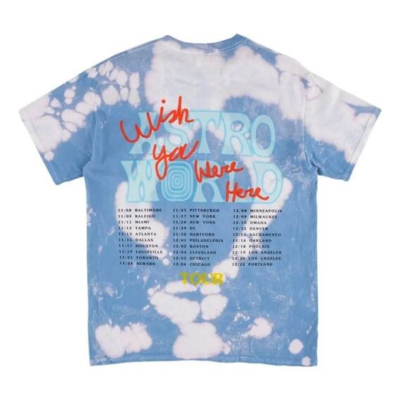 

Футболка Travis Scott Unisex Cactus Jack Printing Blue, синий